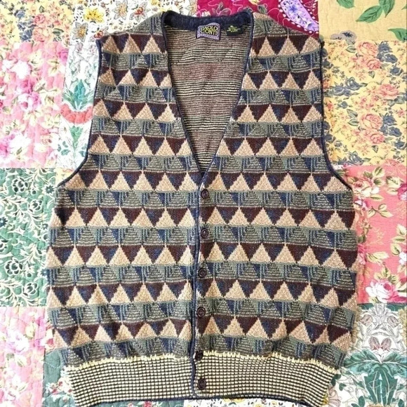 Vintage Paolo Cardigan sweater vest‎ - Picture 1 of 5